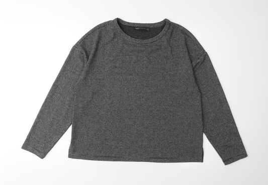 Womens UK Size 12 Marks and Spencer Grey Basic T-Shirt