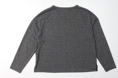 Womens UK Size 12 Marks and Spencer Grey Basic T-Shirt