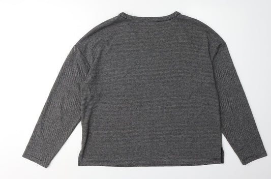 Womens UK Size 12 Marks and Spencer Grey Basic T-Shirt