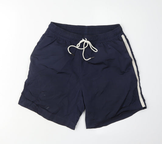 Nike Men's Blue Sports Shorts, Size S, Drawstring, Casual