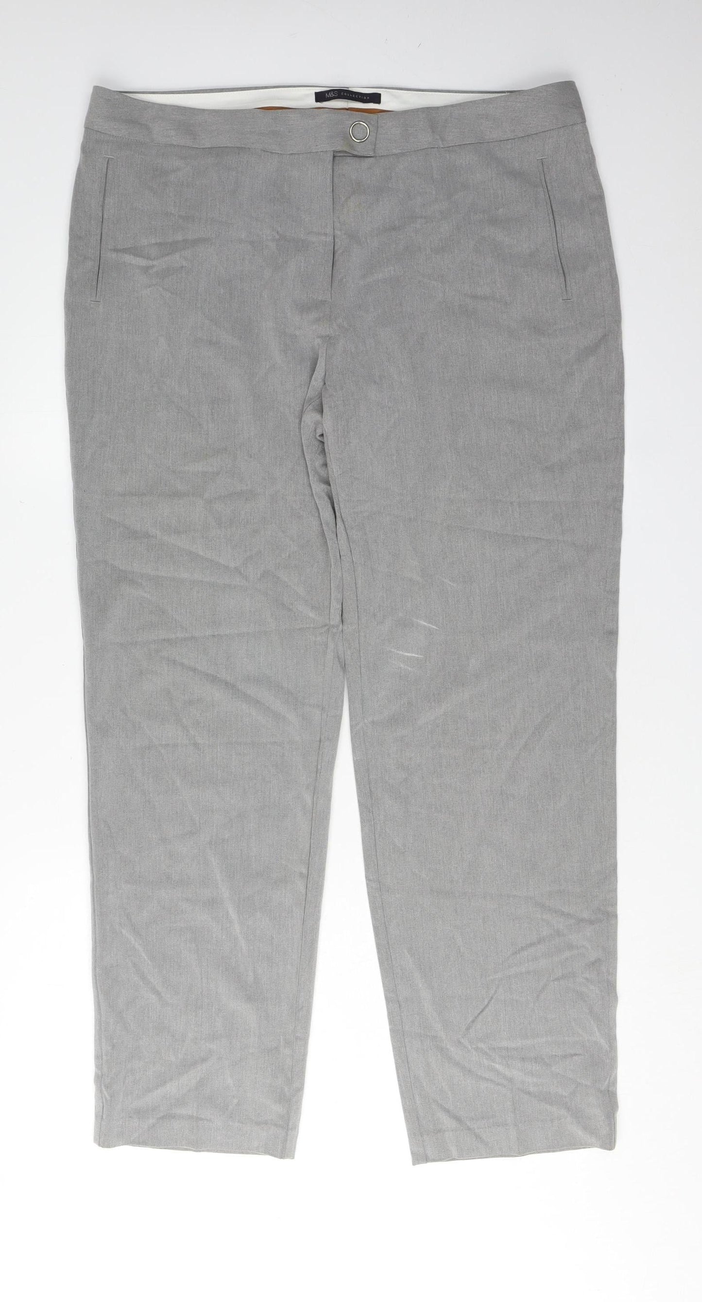 Womens UK Size 16 Marks and Spencer   Grey Trousers