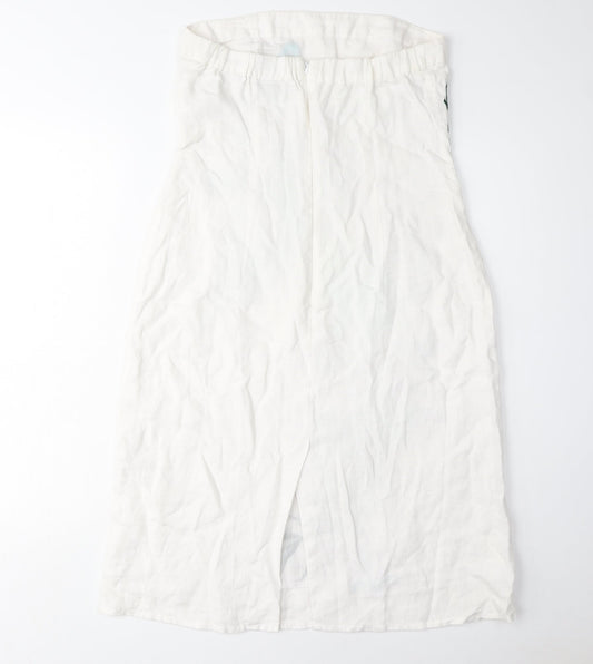 Warehouse Women's Ivory Embroidered Strapless Dress