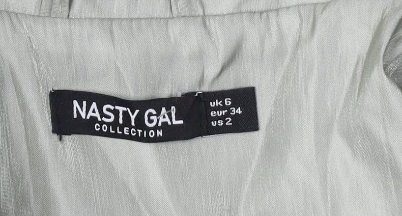 Nasty Gal Green Cropped Blazer for Women Size 6