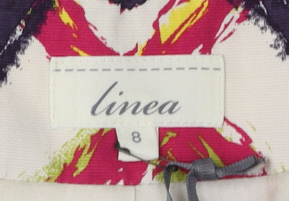 Linea Women's Multicoloured Geometric Coat Size 8