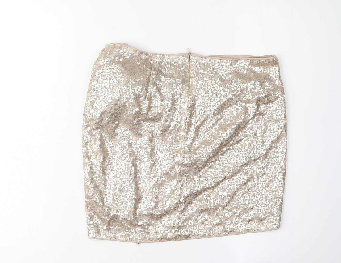 Cider Women's Gold Wrap Skirt, XL, Sequin Party