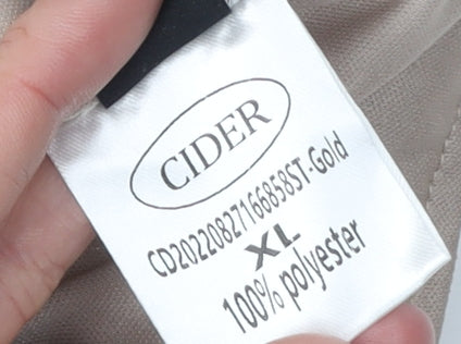 Cider Women's Gold Wrap Skirt, XL, Sequin Party