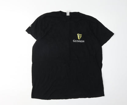 Roly Men's XL Black Beer Graphic T-Shirt