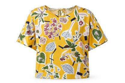Womens UK Size M Klass Yellow Basic T-Shirt