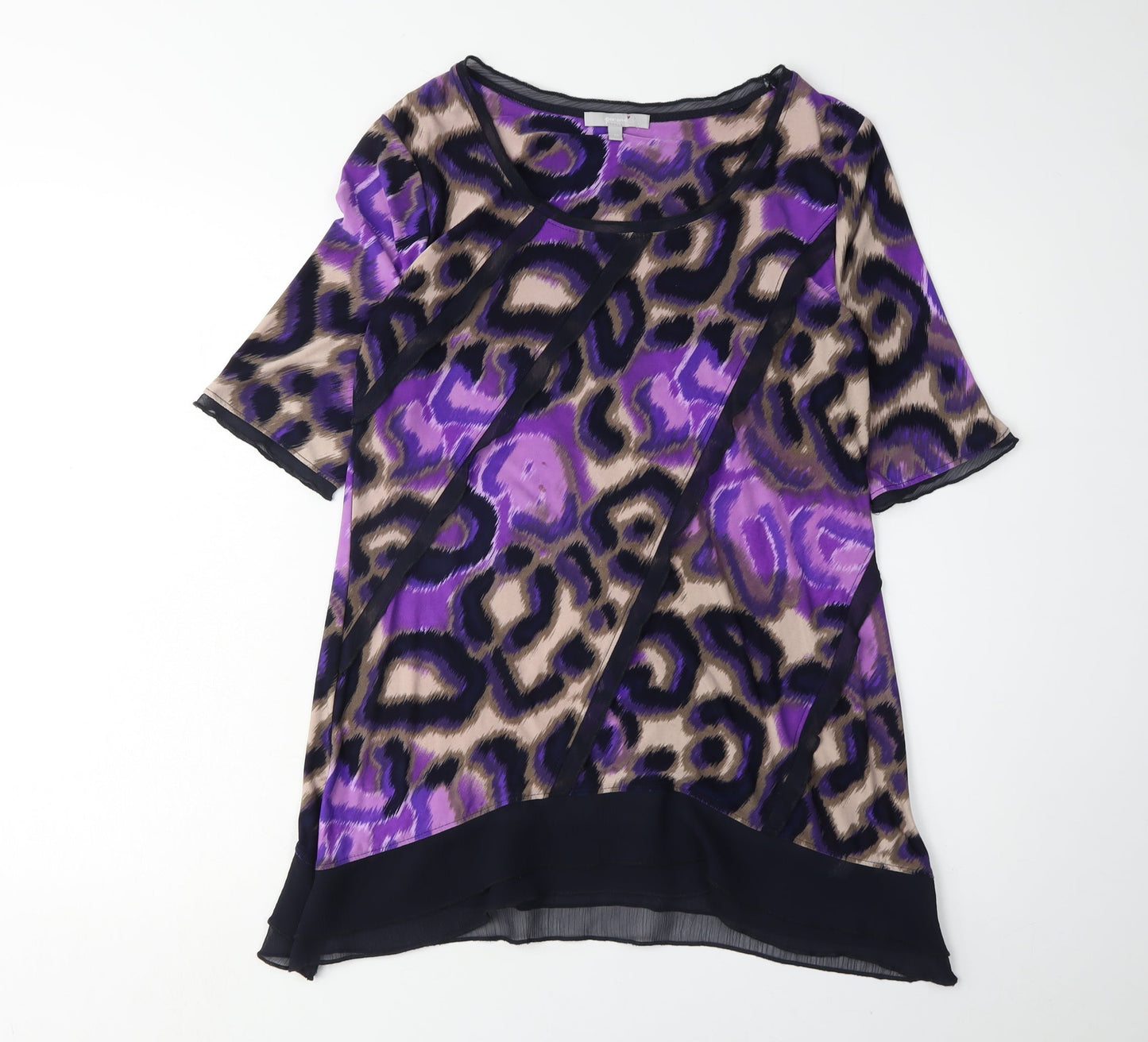 Womens UK Size 12 Marks and Spencer Purple Basic Tunic