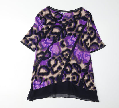 Womens UK Size 12 Marks and Spencer Purple Basic Tunic