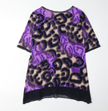 Womens UK Size 12 Marks and Spencer Purple Basic Tunic