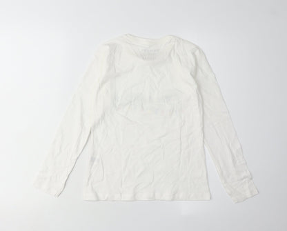 Friends Boys White Long Sleeve T-Shirt, Size 9-10Y, Graphic Print