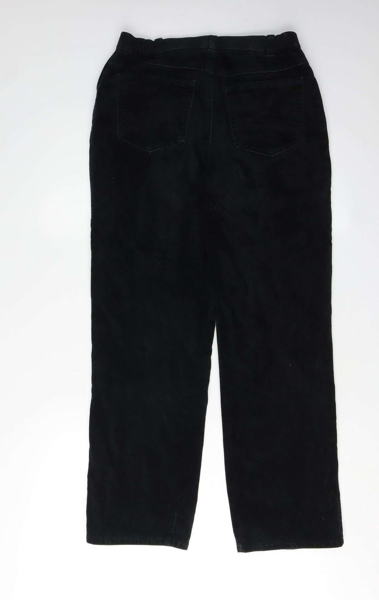 Womens UK Size 10 Marks and Spencer Regular Fit Casual Black Trousers