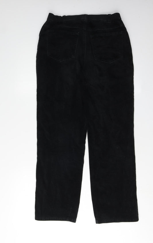 Womens UK Size 10 Marks and Spencer Regular Fit Casual Black Trousers