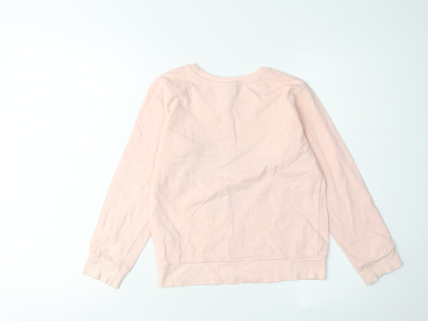 Disney Girls Pink Minnie Mouse Pullover Sweatshirt 9-10 Years
