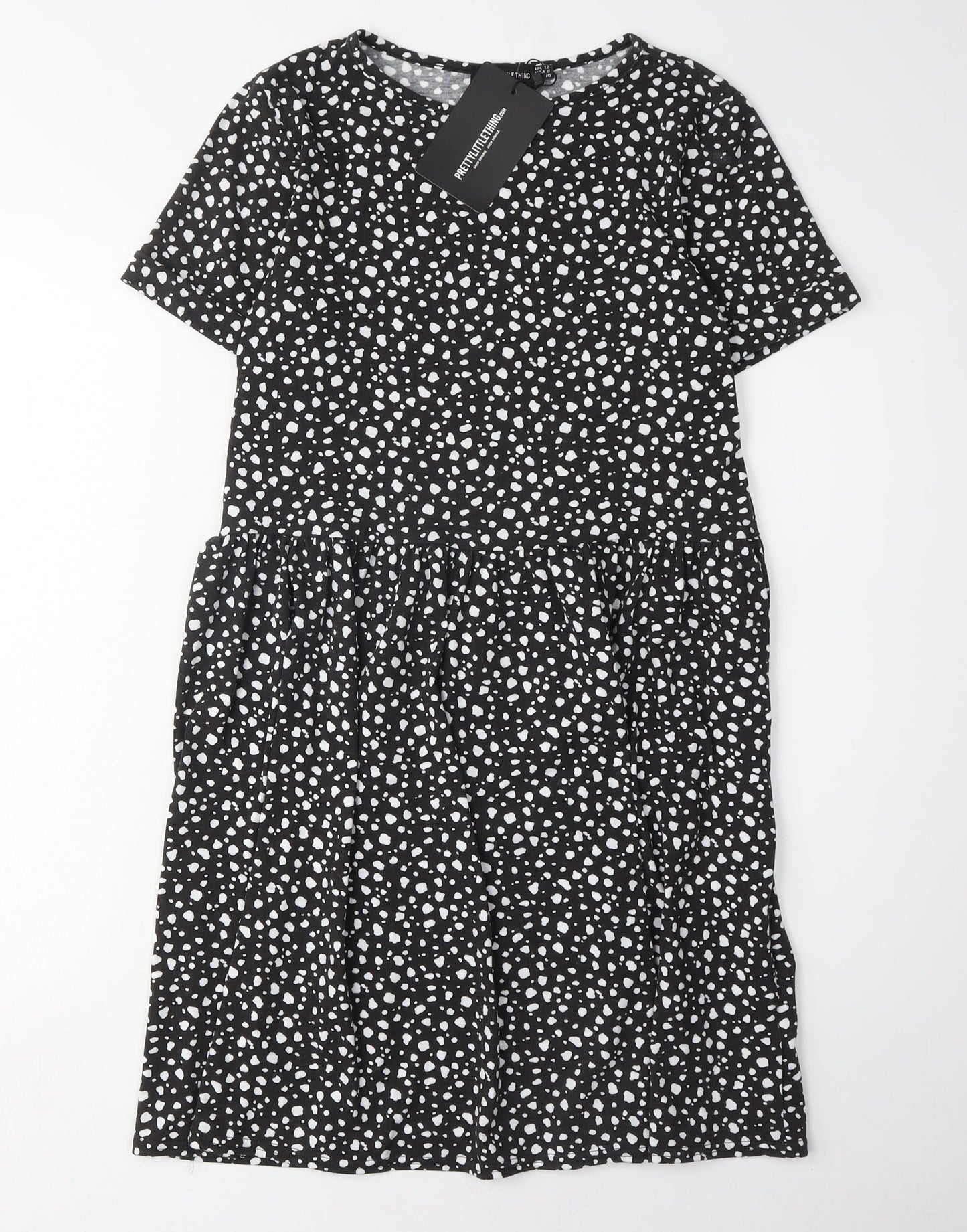 PrettyLittleThing Women's Black Dress Size 12