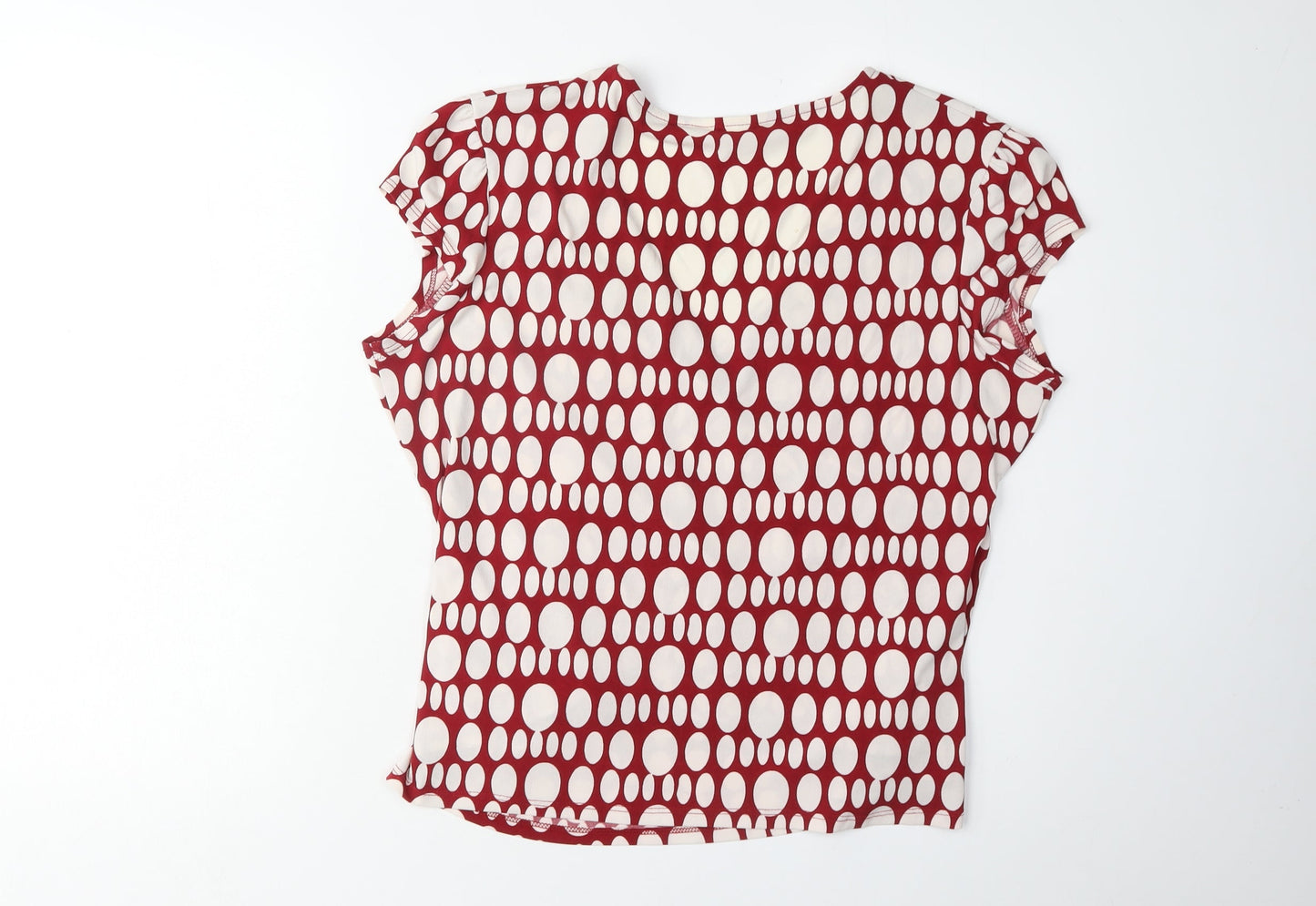 Womens UK Size 18 Kaliko Red Wrap Blouse