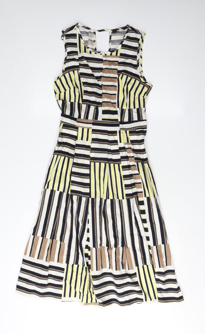 Dorothy Perkins Women's Multicoloured Striped Dress, Size 10