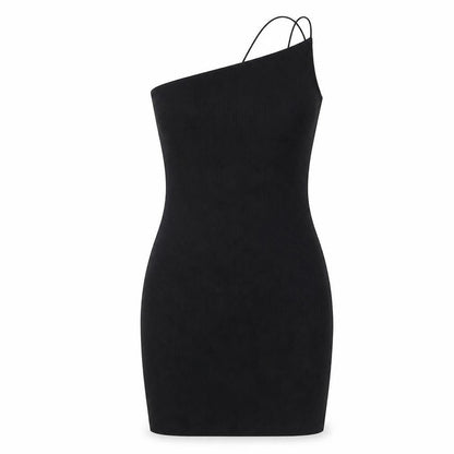 H&M Women's Black One Shoulder Bodycon Dress S
