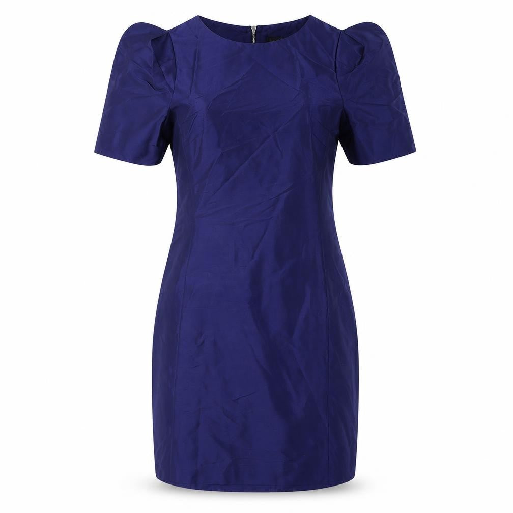 Oasis Women's Blue Silk Sheath Dress, Size 12