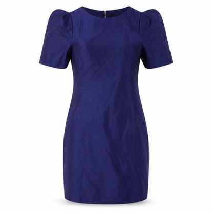 Oasis Women's Blue Silk Sheath Dress, Size 12