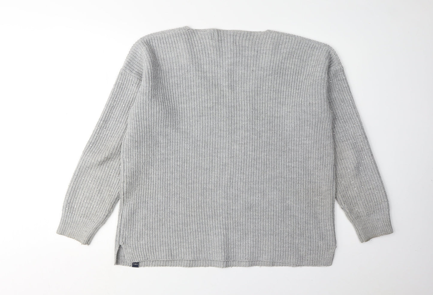 Womens UK Size 10 Superdry Grey Pullover Jumper