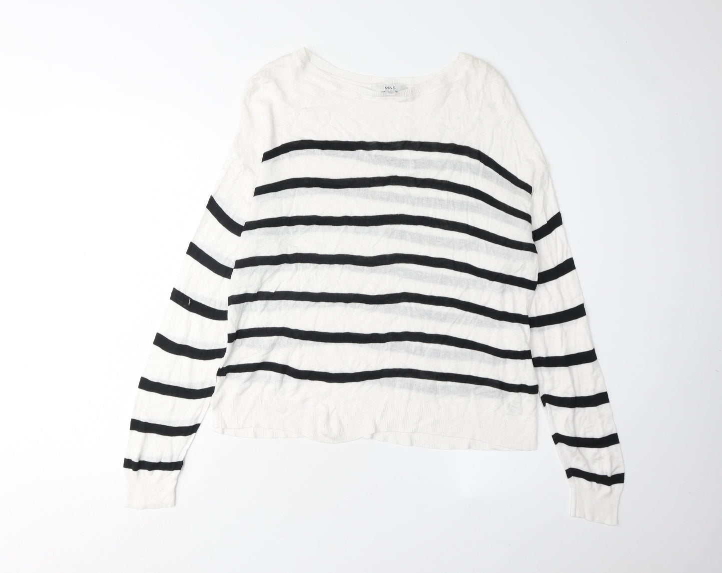 Womens UK Size M Marks and Spencer Multicoloured Pullover Jumper