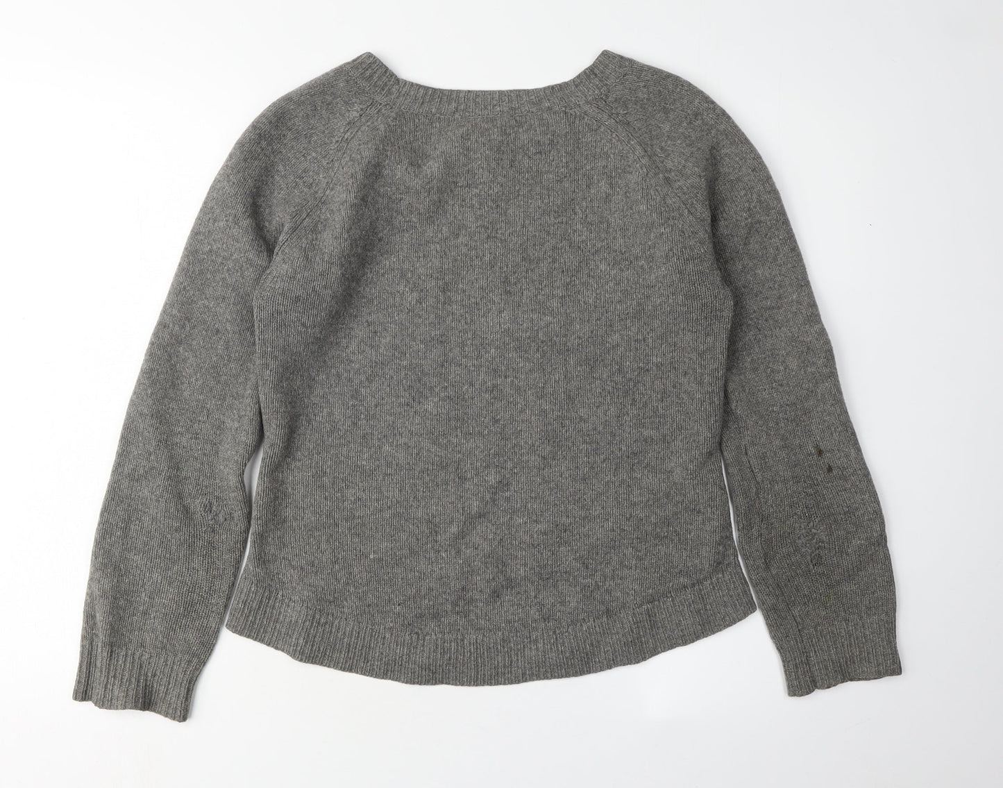 Jigsaw Women's Grey Wool Pullover Jumper, Size S