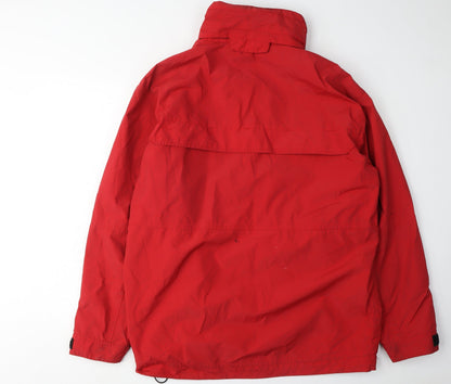 Mens UK Size L SKAG Red Windbreaker Coat