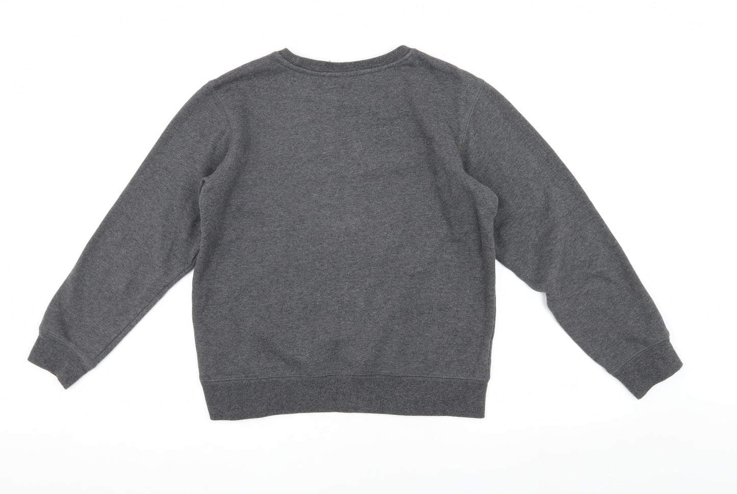 Champion Boys Grey Pullover Sweatshirt L Logo Print Casual
