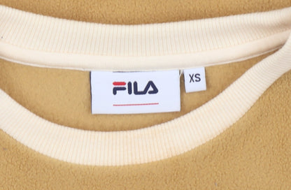 Fila Women's Beige XS Pullover Logo Sweatshirt