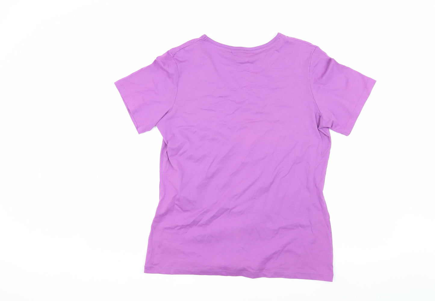 Peter Storm Women's Purple V-Neck T-Shirt Size 18