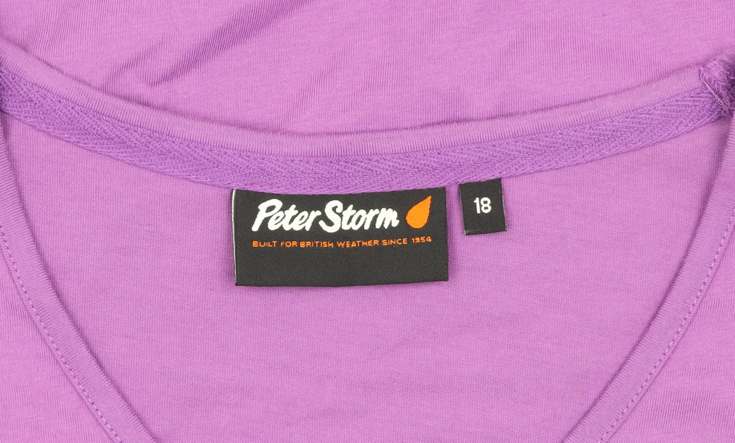 Peter Storm Women's Purple V-Neck T-Shirt Size 18