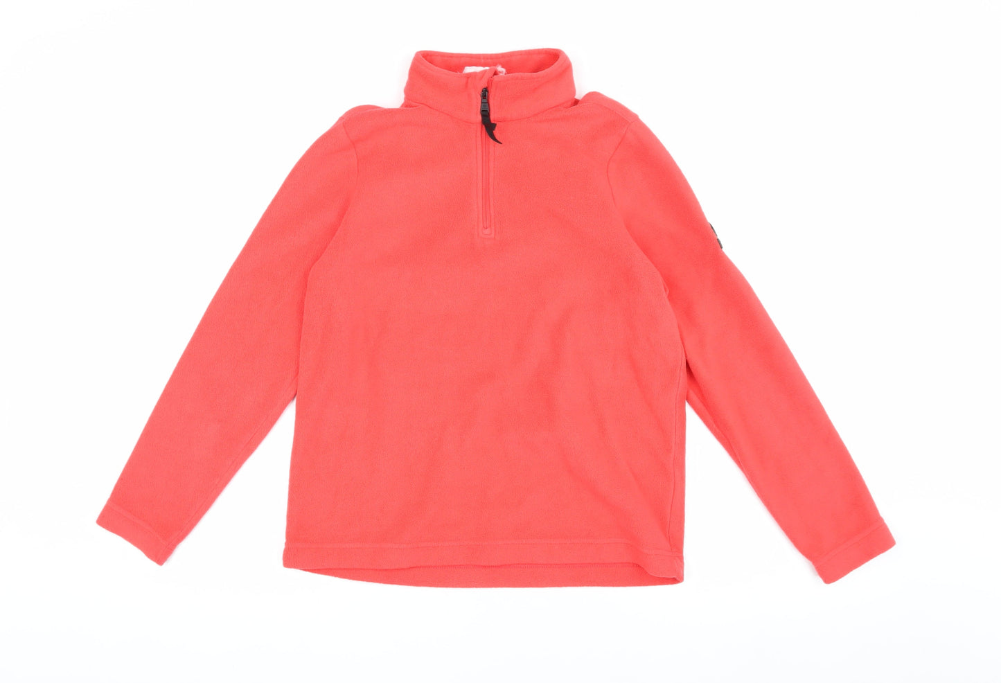 TOG24 Girls Red 1/4 Zip Fleece Sweatshirt Size 24