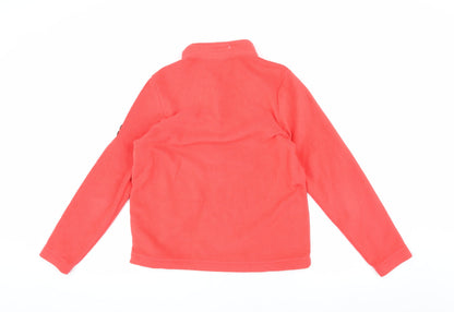 TOG24 Girls Red 1/4 Zip Fleece Sweatshirt Size 24