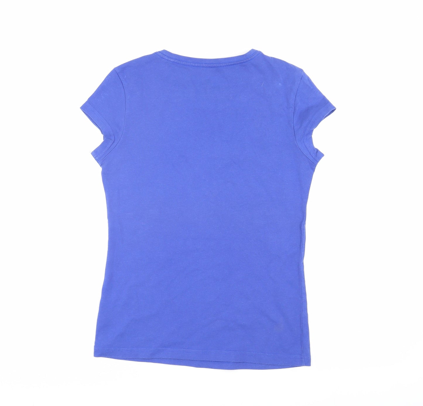 Womens UK Size S adidas Blue Basic T-Shirt