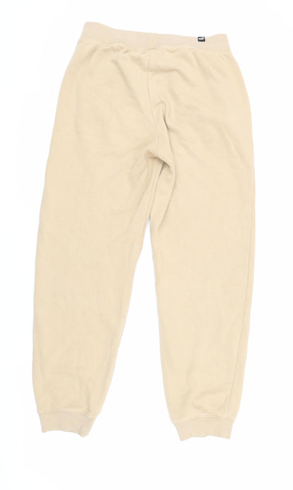 Puma Men's Beige Jogger Trousers S