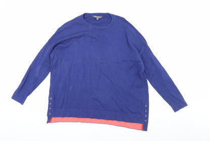 Womens UK Size 10 Laura Ashley Blue Pullover Jumper