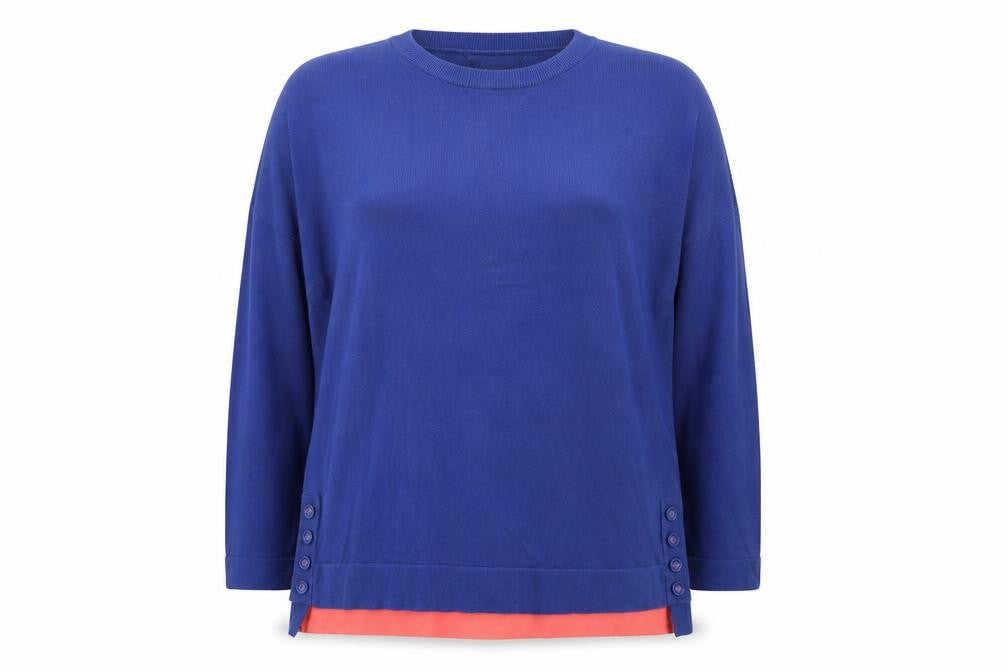 Womens UK Size 10 Laura Ashley Blue Pullover Jumper