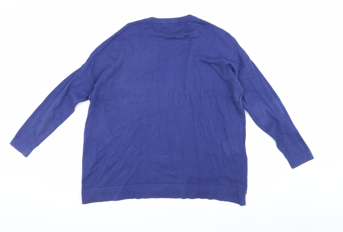 Womens UK Size 10 Laura Ashley Blue Pullover Jumper
