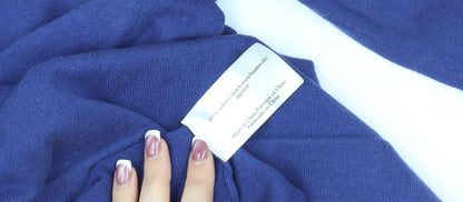 Womens UK Size 10 Laura Ashley Blue Pullover Jumper