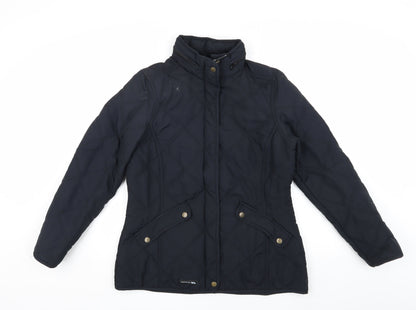 Unisex Adults UK Size M Trespass Black Quilted Coat