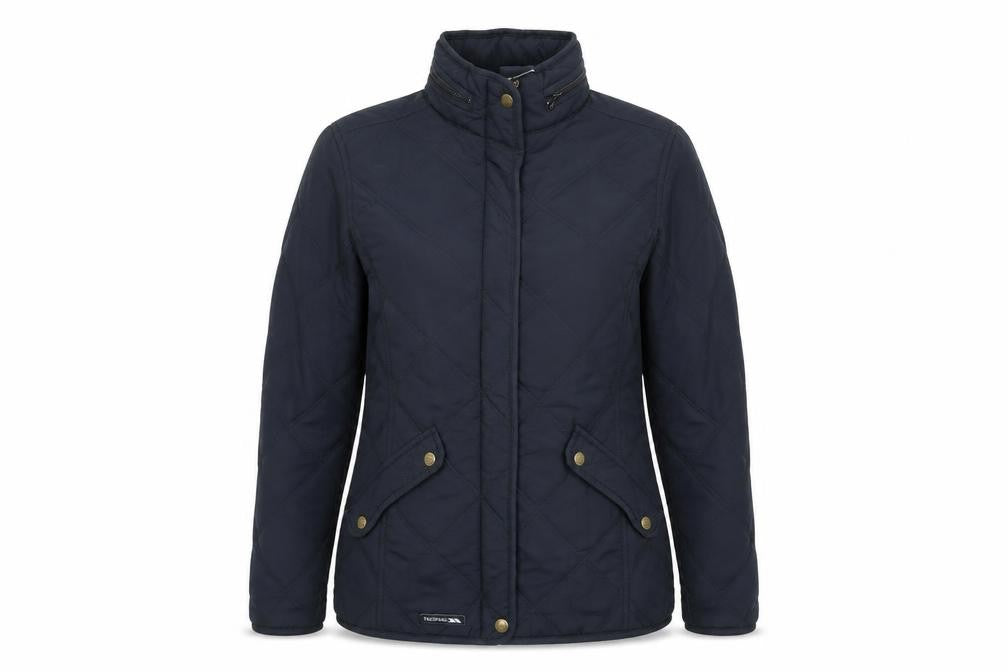 Unisex Adults UK Size M Trespass Black Quilted Coat