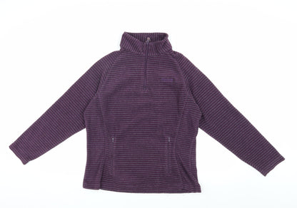 Regatta Women's Purple Striped Pullover Sweatshirt Size 10