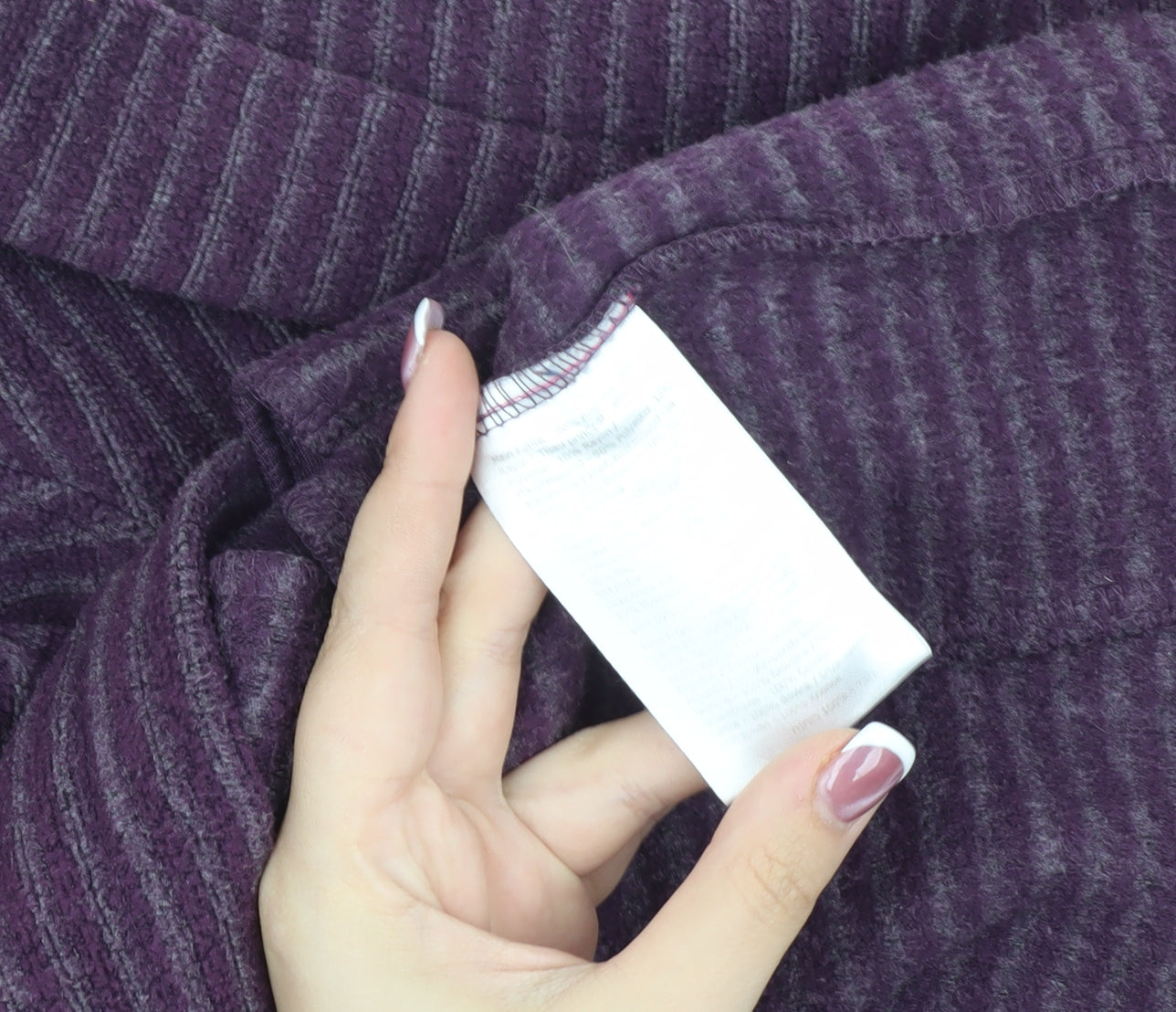 Regatta Women's Purple Striped Pullover Sweatshirt Size 10