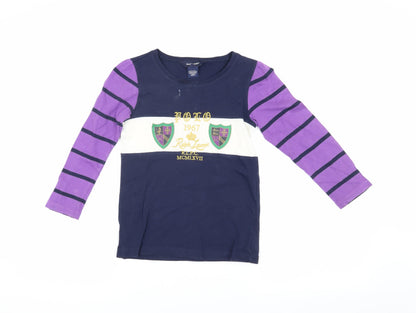 Womens UK Size 6 Ralph Lauren Blue Jersey T-Shirt