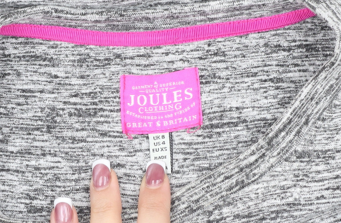 Joules Women's Grey Long Sleeve Jersey Dress