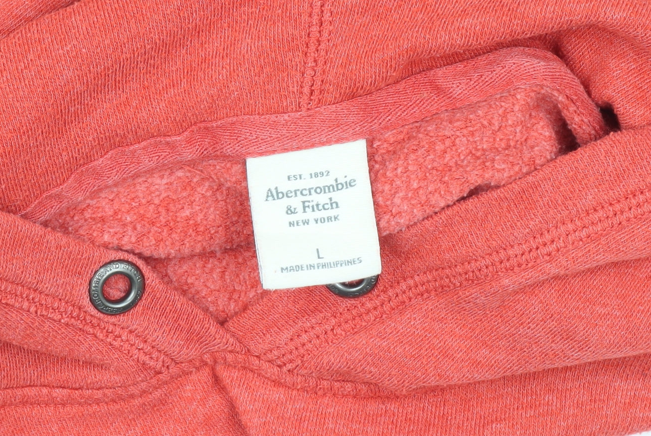 Abercrombie & Fitch Men's Red Hoodie L Pullover