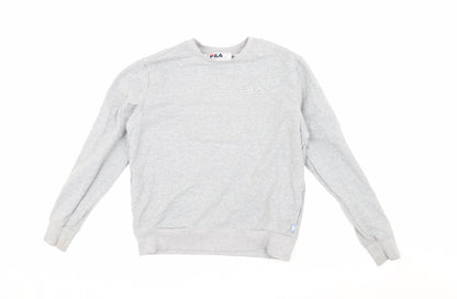 Fila Women's Grey Sweatshirt, Size S, Casual Pullover