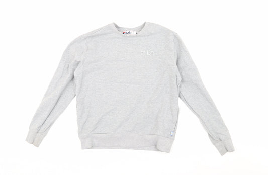 Fila Women's Grey Sweatshirt, Size S, Casual Pullover